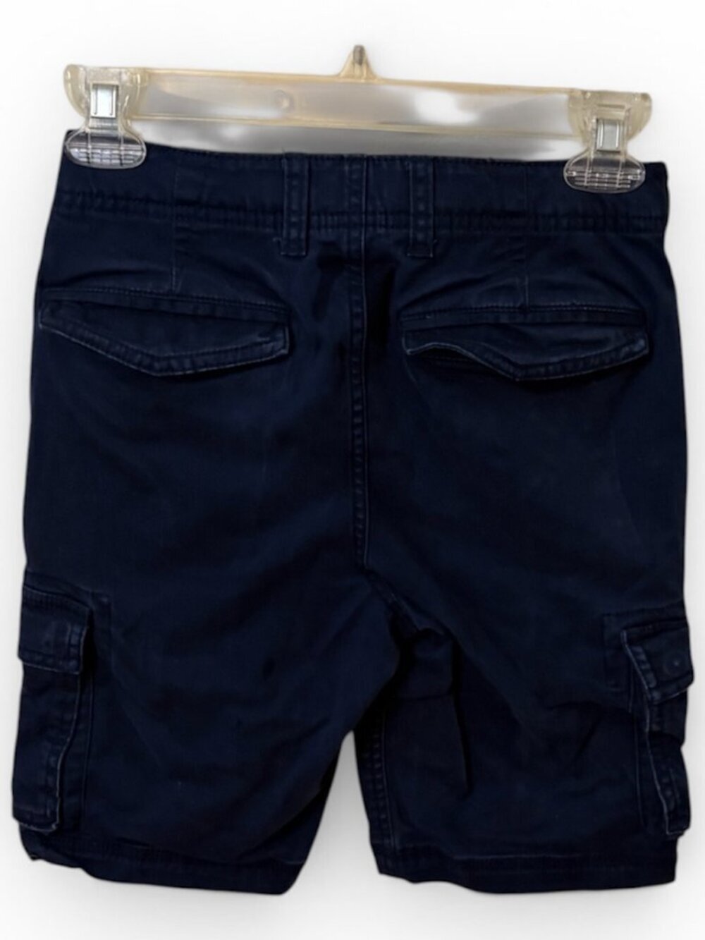 GAP Kids Boys 10 Cargo Shorts Navy Adjustable Waist Button Zip - Picture 3 of 4